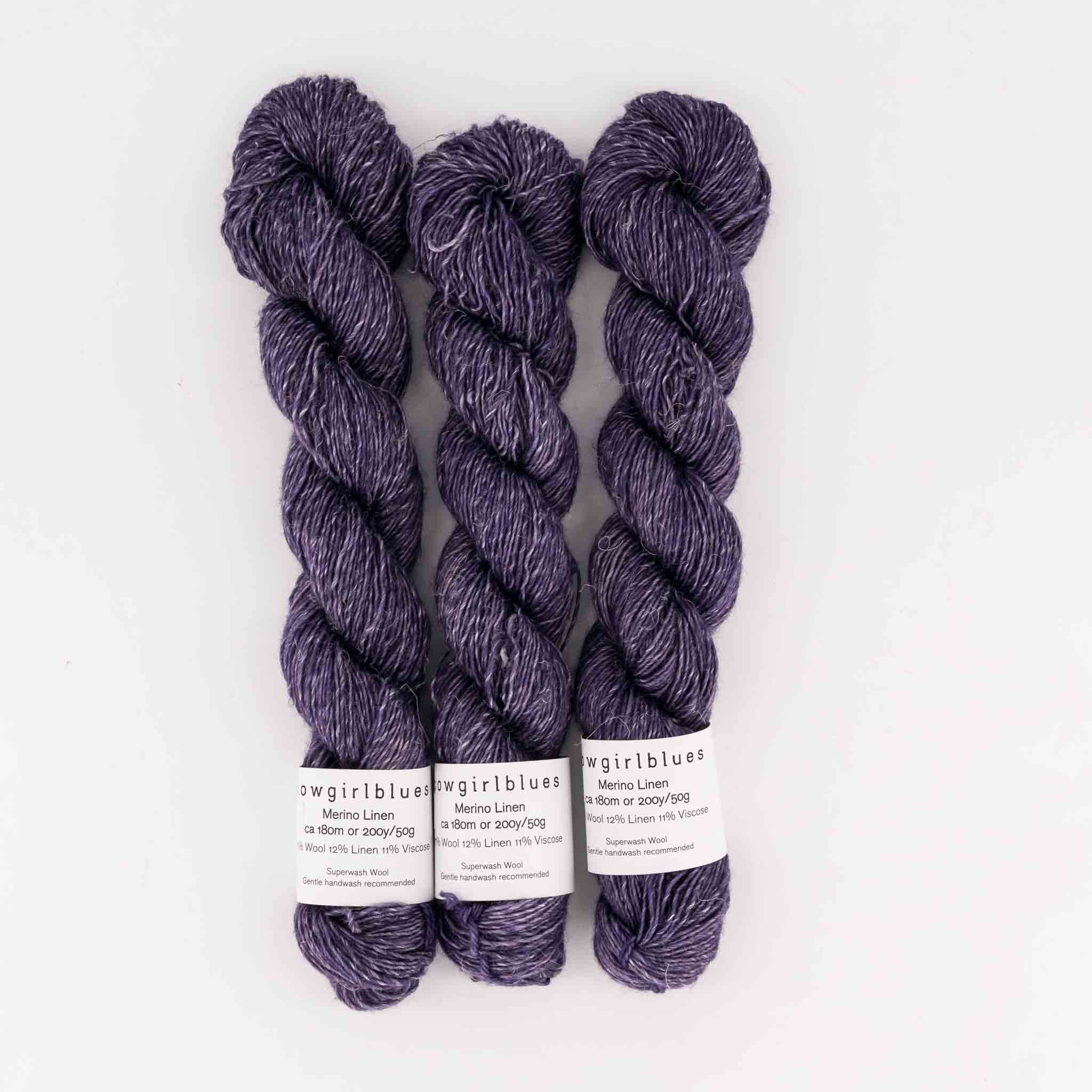 Merino Linen 50g Aubergine
