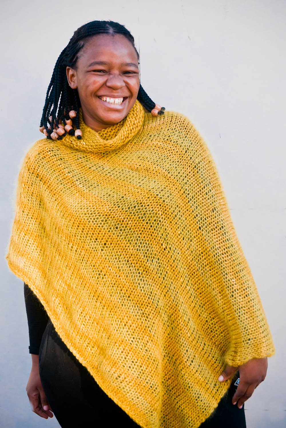 Soft Stripe Poncho Pattern