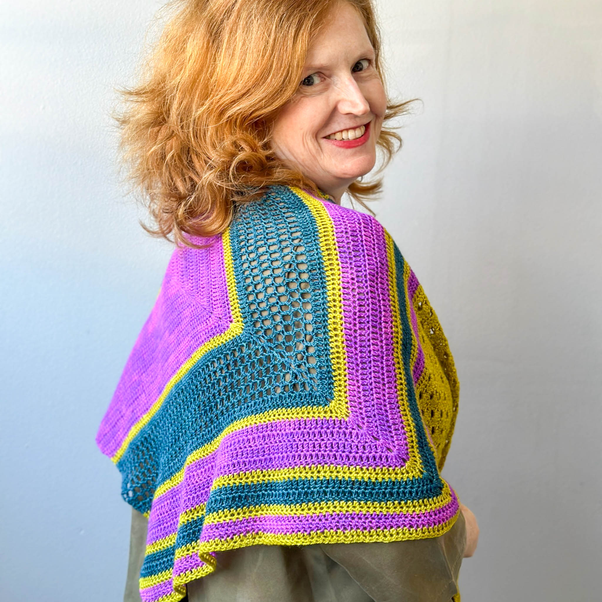 Fuchsia Fichu Shawl Bundle