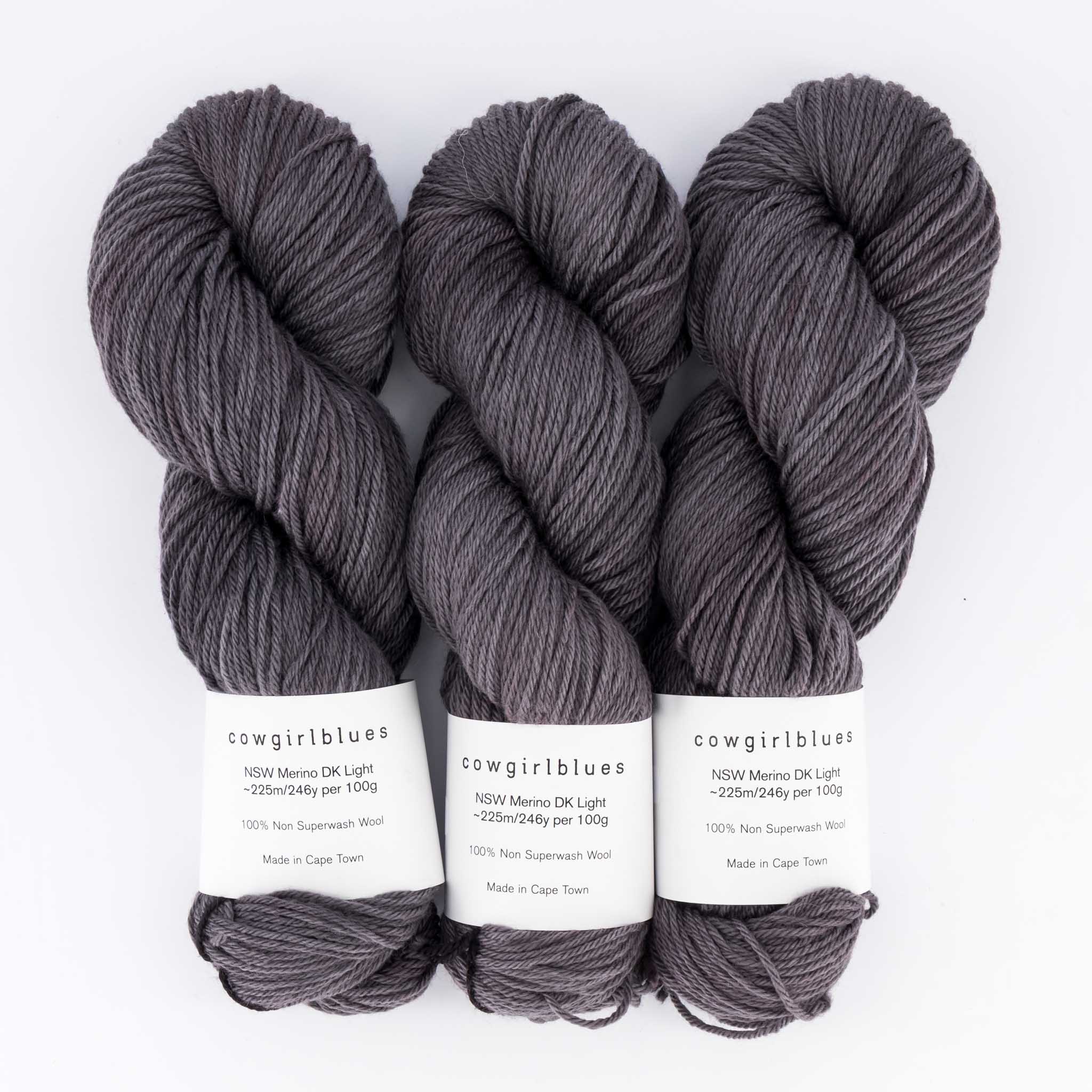 NSW Merino DK 100g Charcoal