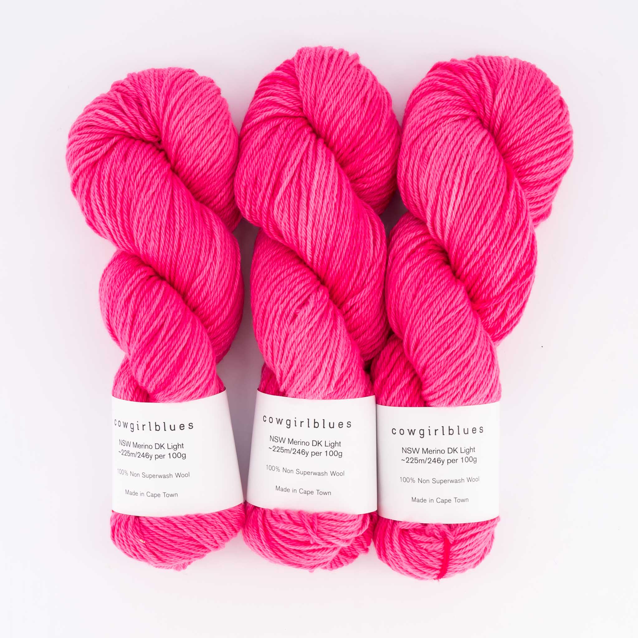 NSW Merino DK 100g Hot Pink